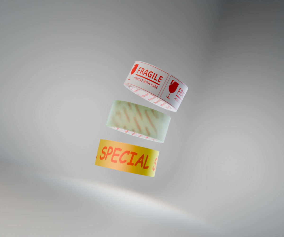 أشرطة لاصقة منتج هش شفافة عرض خاص